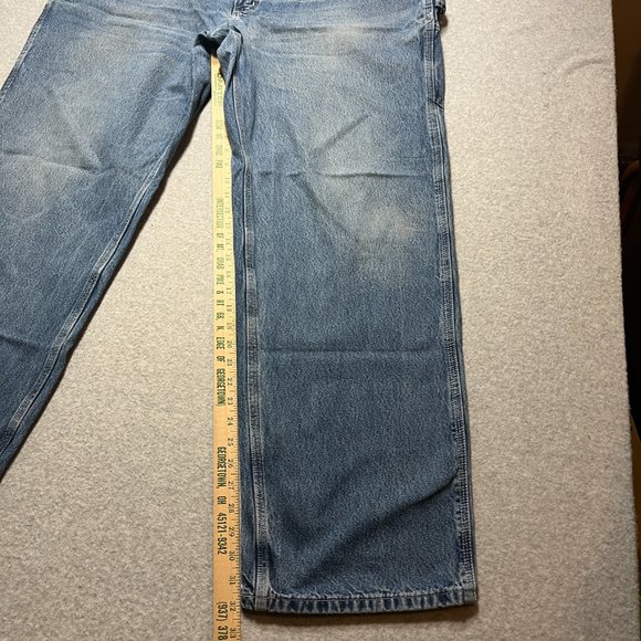 Carhartt Jeans Mens 40x32 Blue Carpenter Loose Original Denim Cotton (Tag 42x34) - Picture 6 of 12